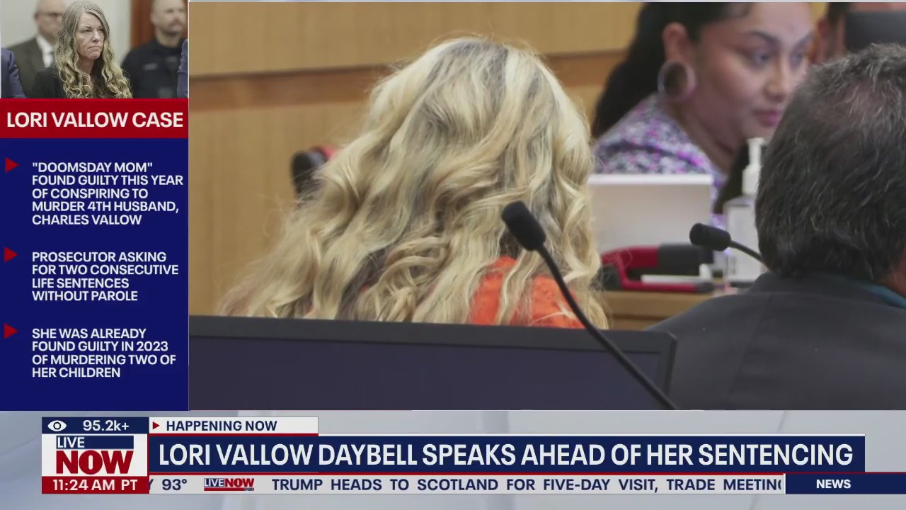 Lori Vallow speaks ahead of sentencing in Arizona