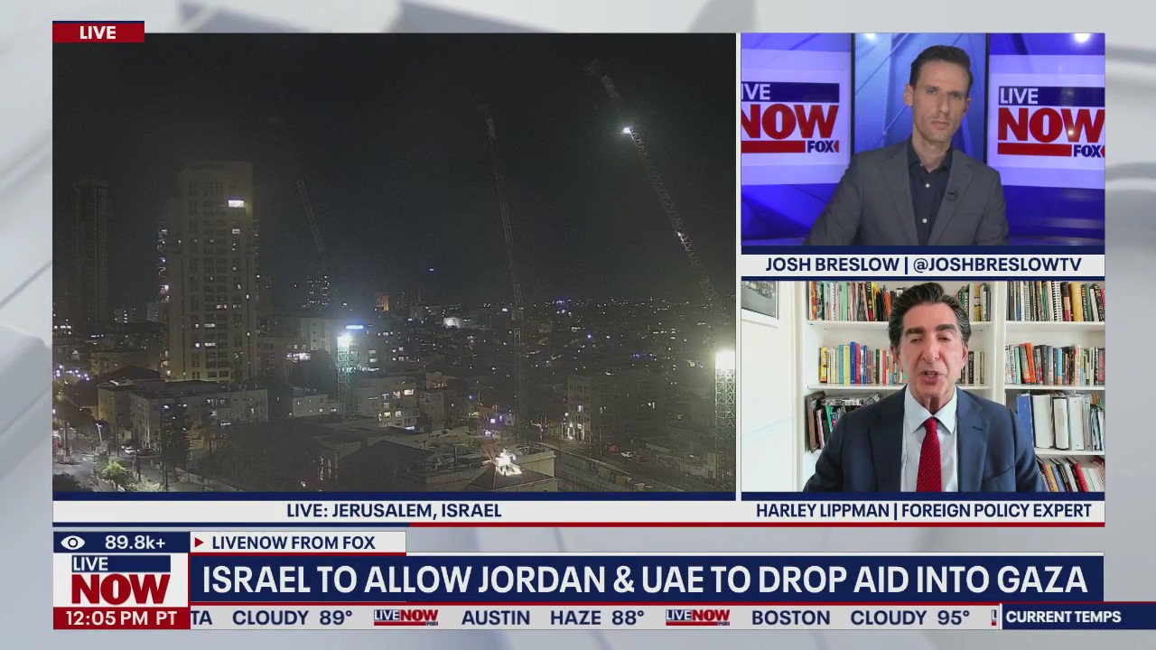 Israel to allow Jordan & UAE to drop aid into Gaza