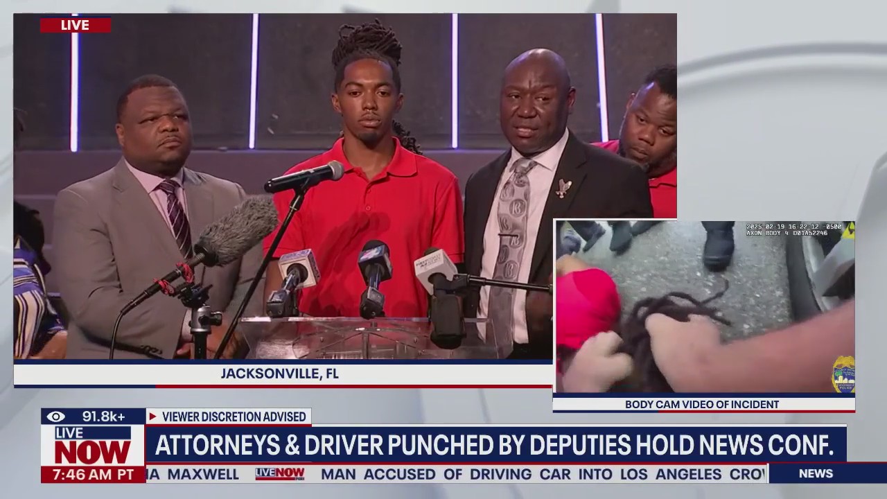 Driver punched by deputies speaks out