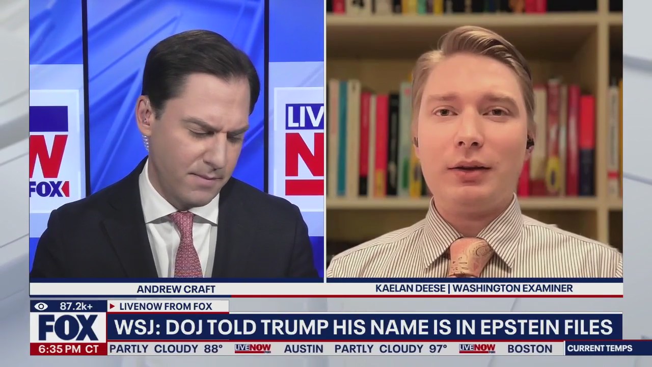 WSJ: DOJ told Trump he's named in Epstein files