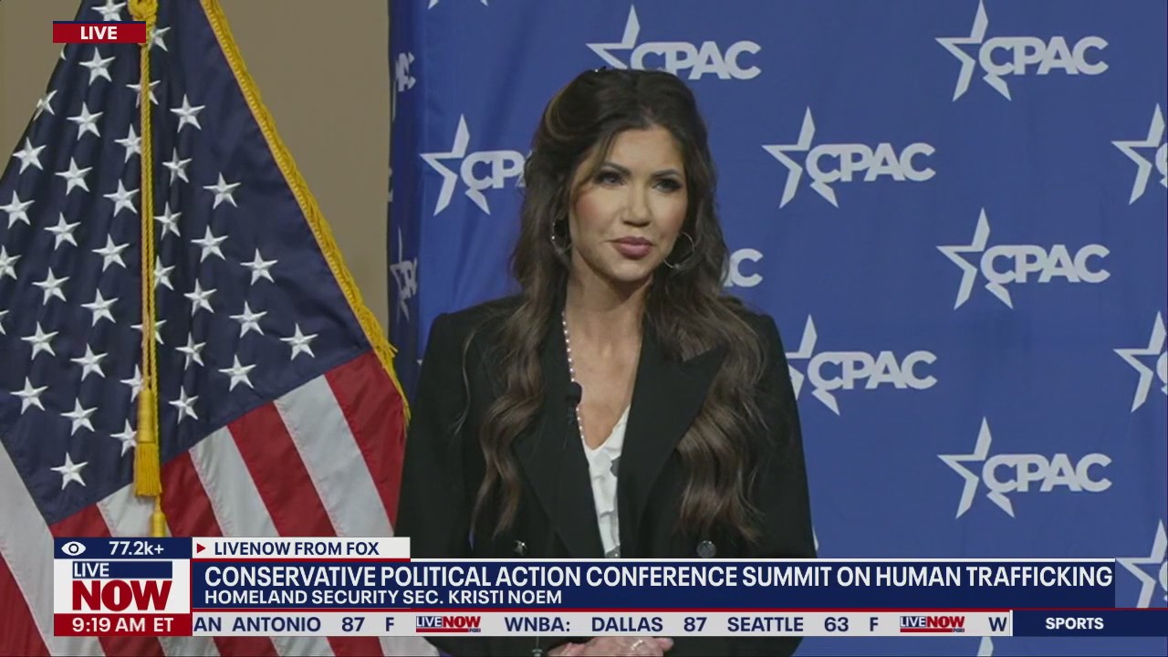 DHS Sec. Kristi Noem speaks at CPAC summit
