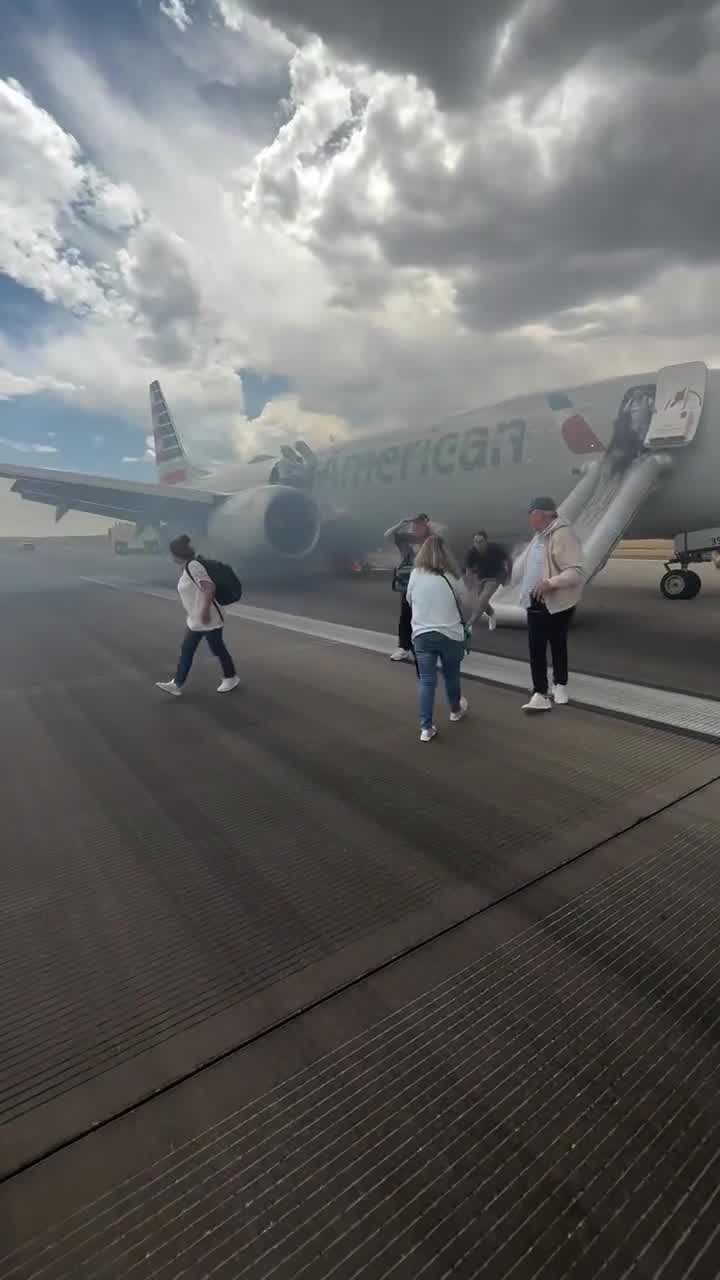 American Airlines flight evacuated in Denver following landing gear malfunction