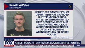Arrest made after Virginia councilman set on fire
