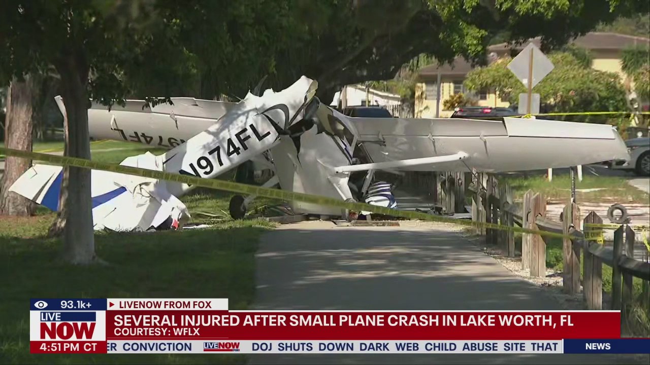 Several injured after small plane crash in Florida