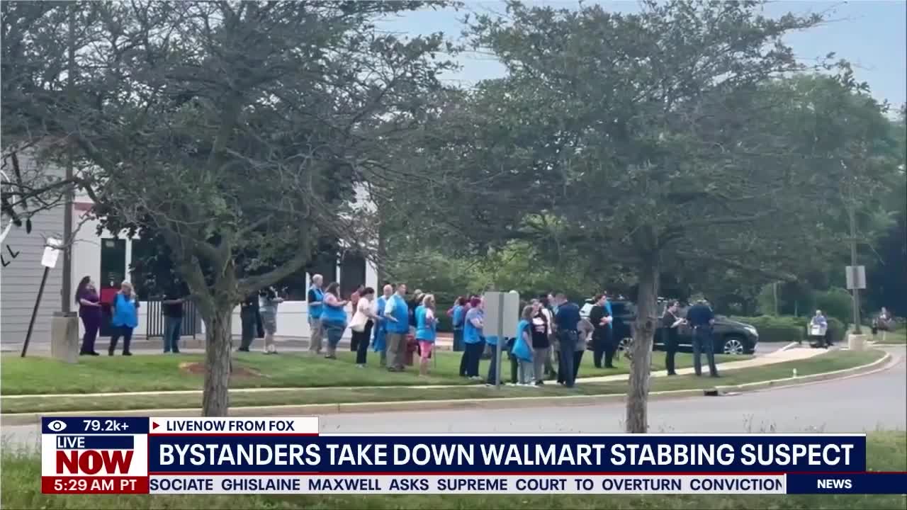Walmart stabbing: Bystanders hold suspect at gunpoint