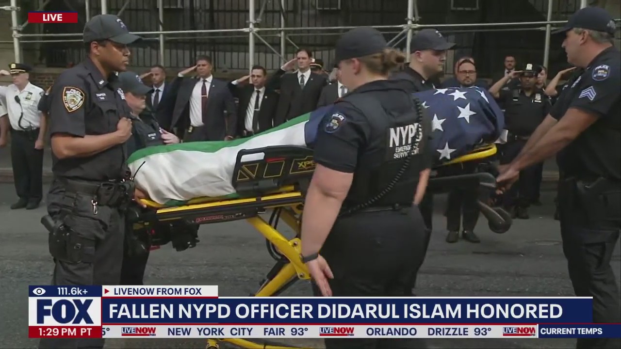 Fallen NYPD officer honored