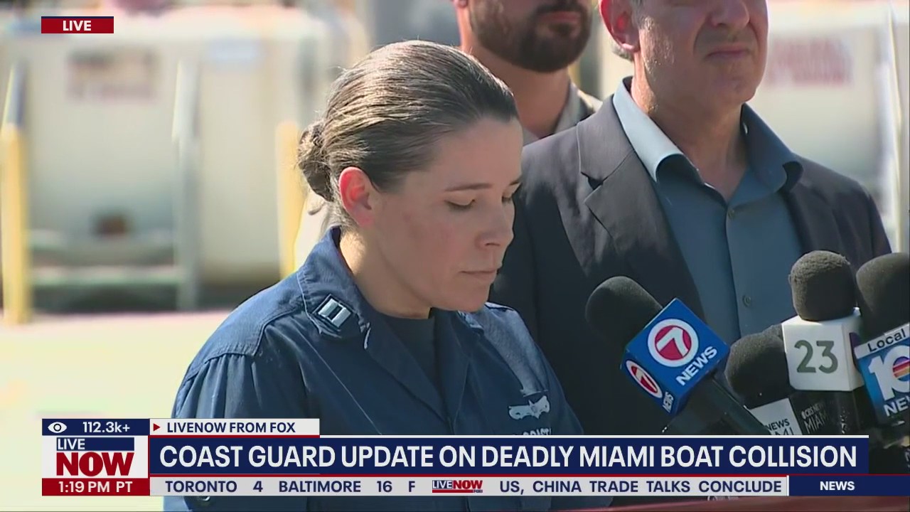 Miami Coast Guard update on boat collision