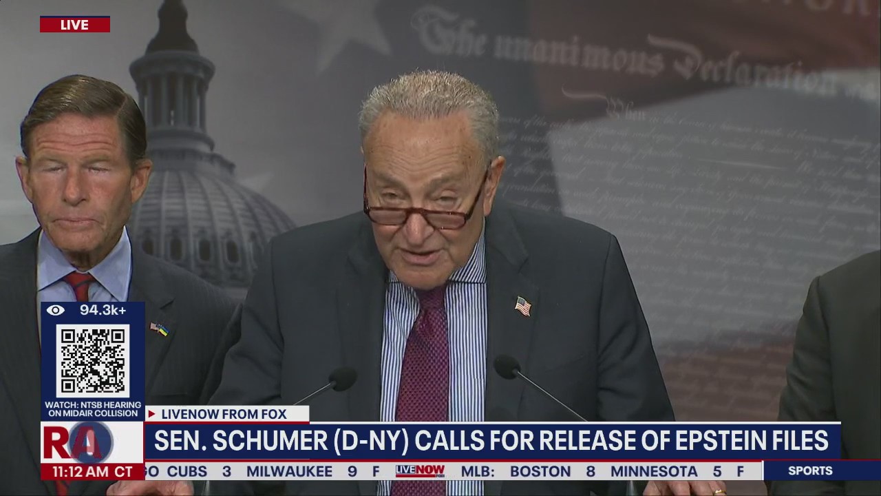 Sen Schumer (D-NY) calls for release of Epstein files