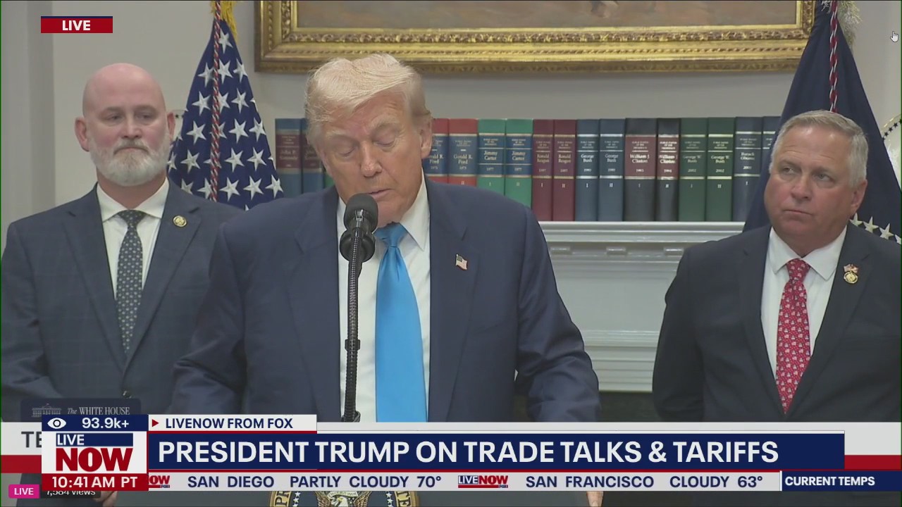 President Trump on trade talks & tariffs