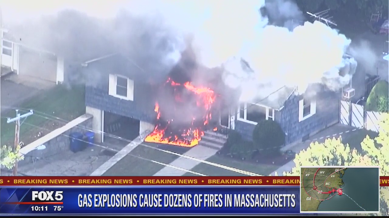 Gas explosions destroy homes in Massachusetts