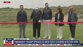 Pres.Trump opens new golf course in Scotland