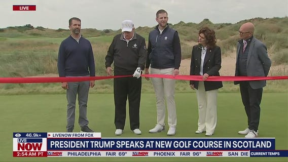 Pres.Trump opens new golf course in Scotland