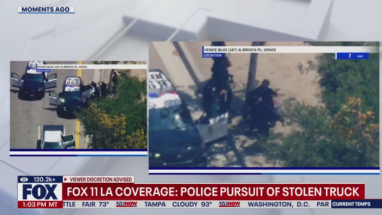 LAPD: suspect punches officers after pursuit