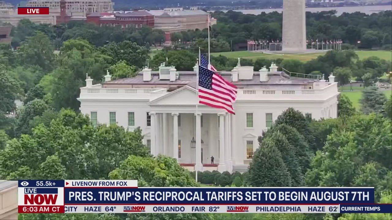 Pres. Trump's reciprocal tariffs set to begin Aug. 7.