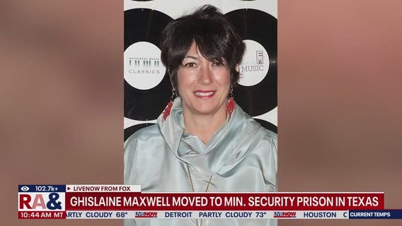 Ghislaine Maxwell moved to federal prison in Texas