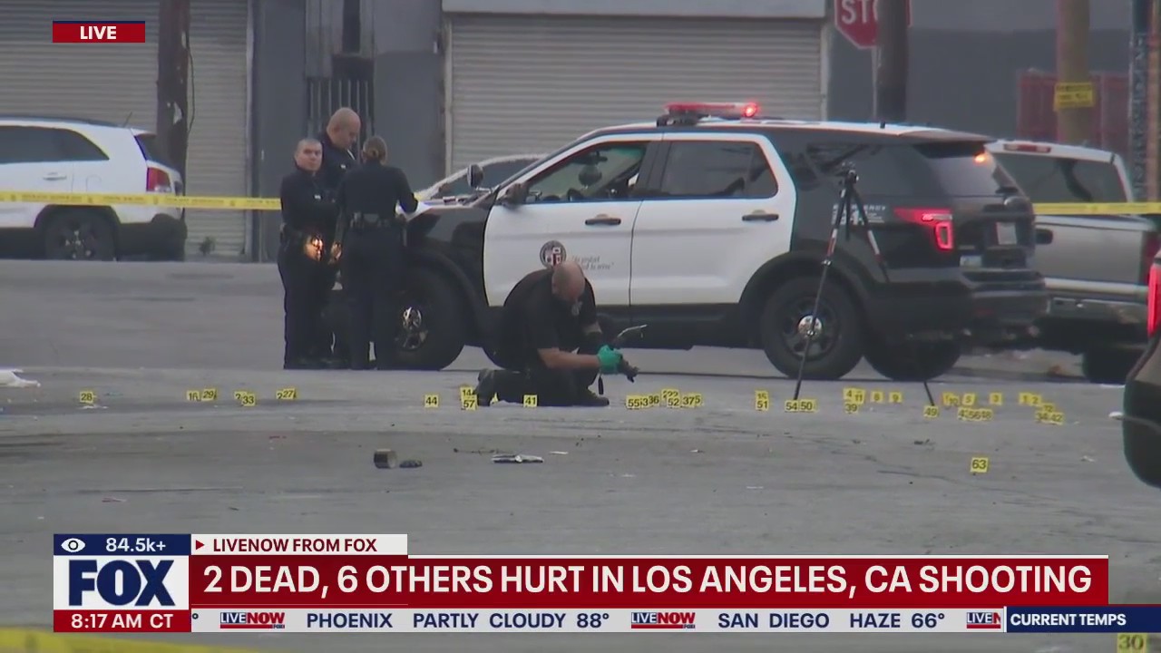 2 dead, 6 hurt in L.A. shooting