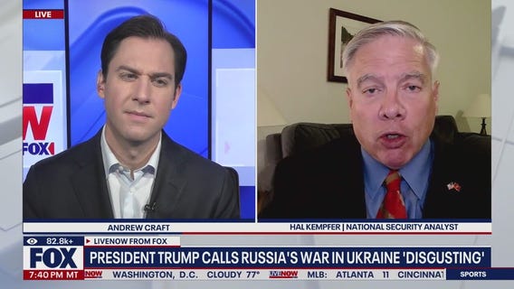 Trump calls Russia's war in Ukraine 'disgusting'