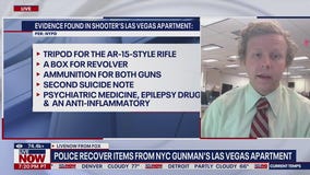 Police recover items from NYC gunman's Las Vegas apartment