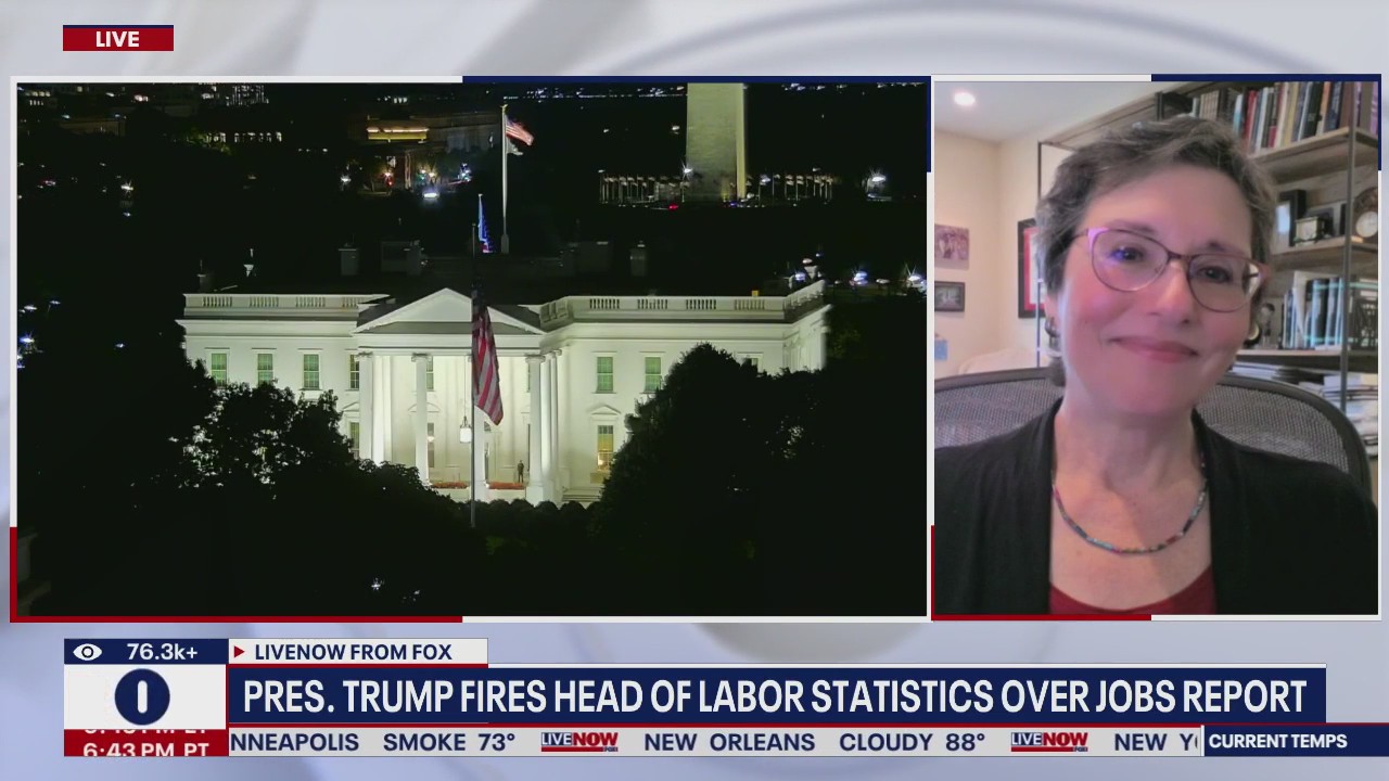 Trump fires head of labor statistics over jobs report