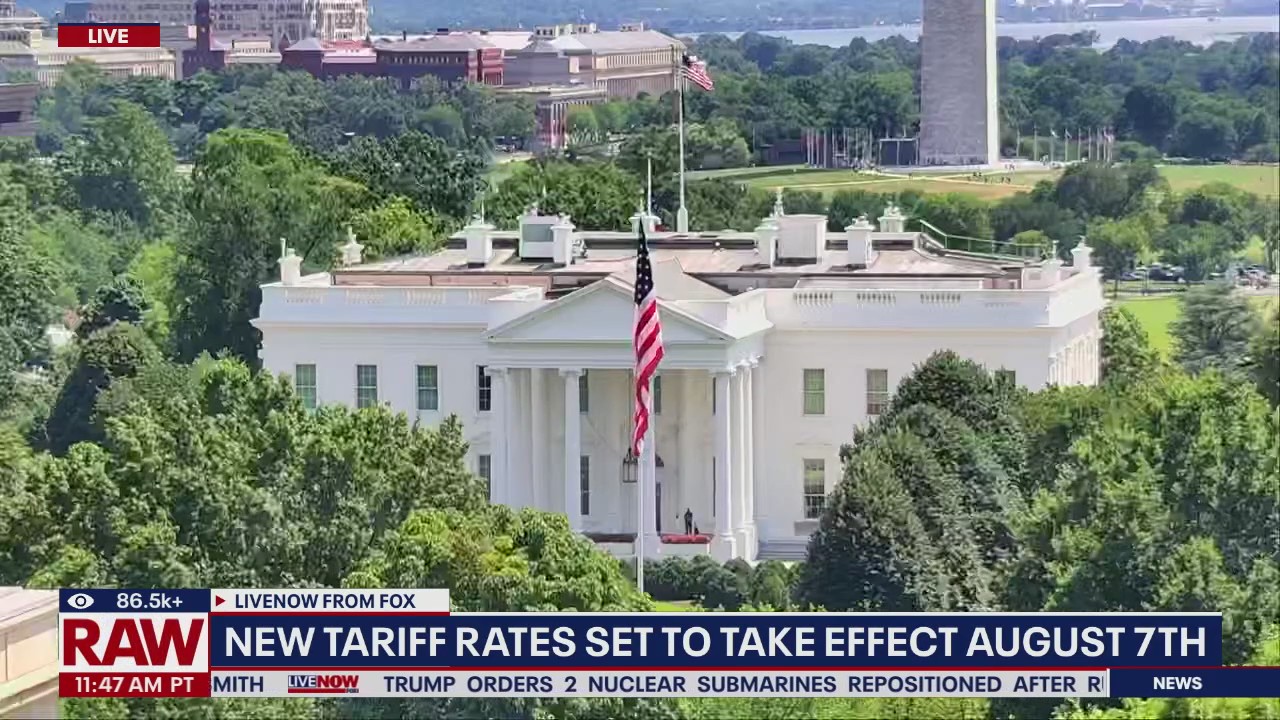 New tariff rates set to take effect August 7th