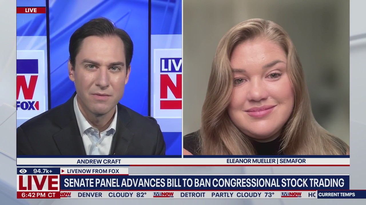 Senate panel backs ban on congressional stock trading