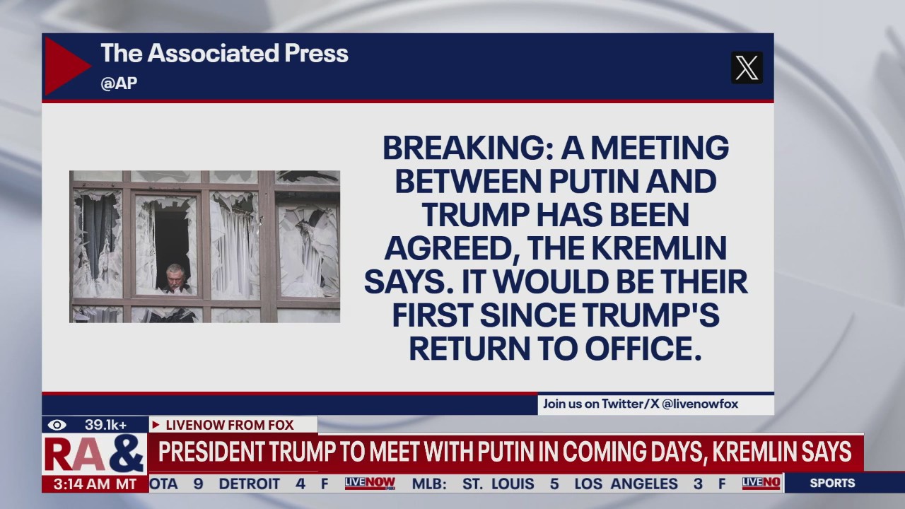 President Trump to meet with Putin in coming days
