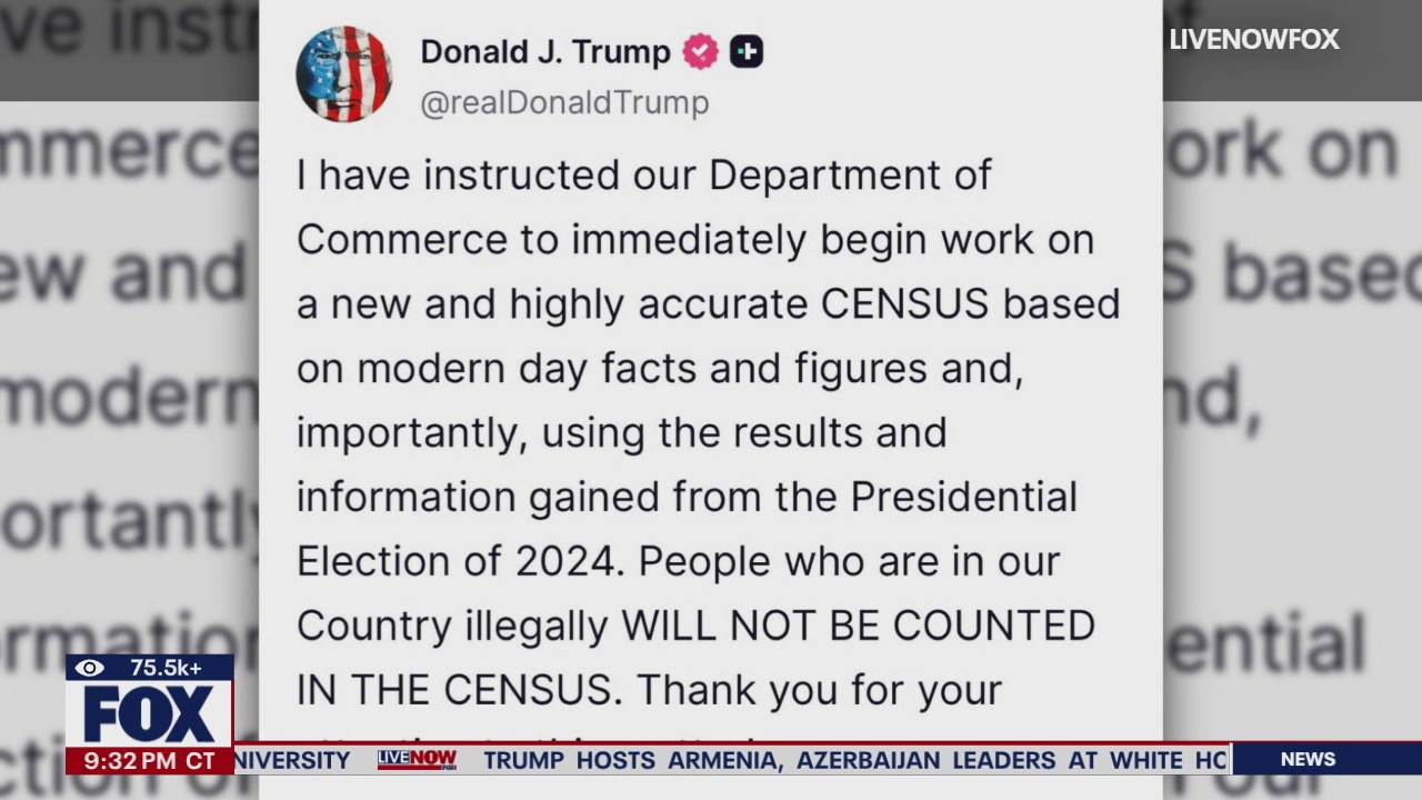 Trump orders "new and highly accurate" census