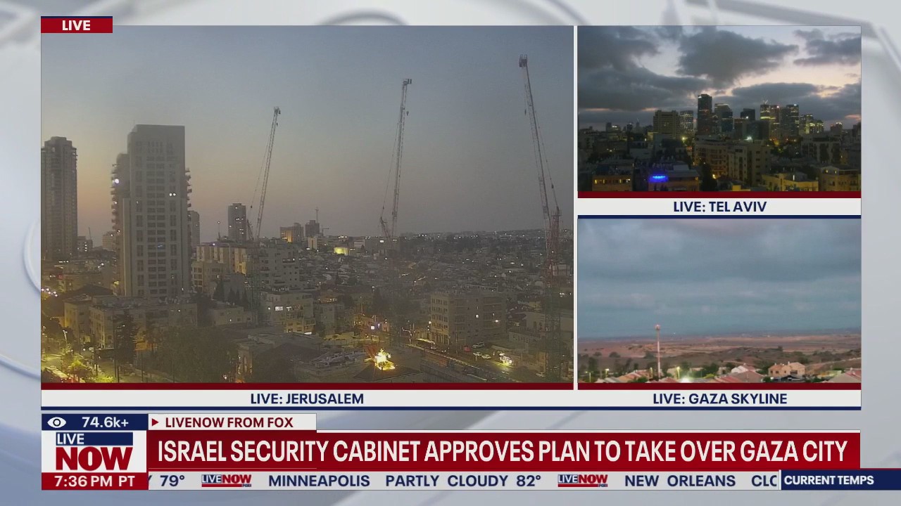 Israel Security Cabinet approves plan to take over Gaza city