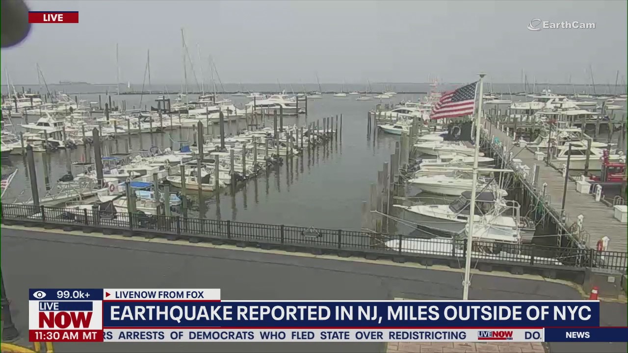 Earthquake reported in NJ miles away from NYC