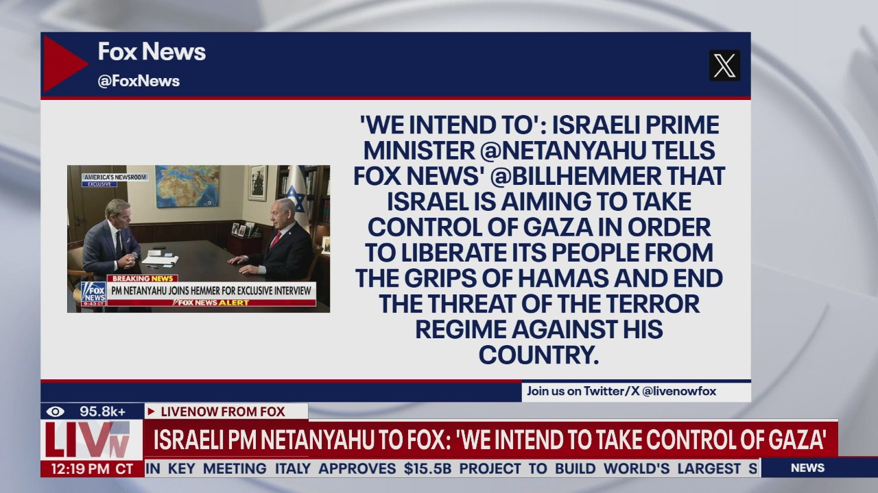 Netanyahu: 'take control of Gaza'