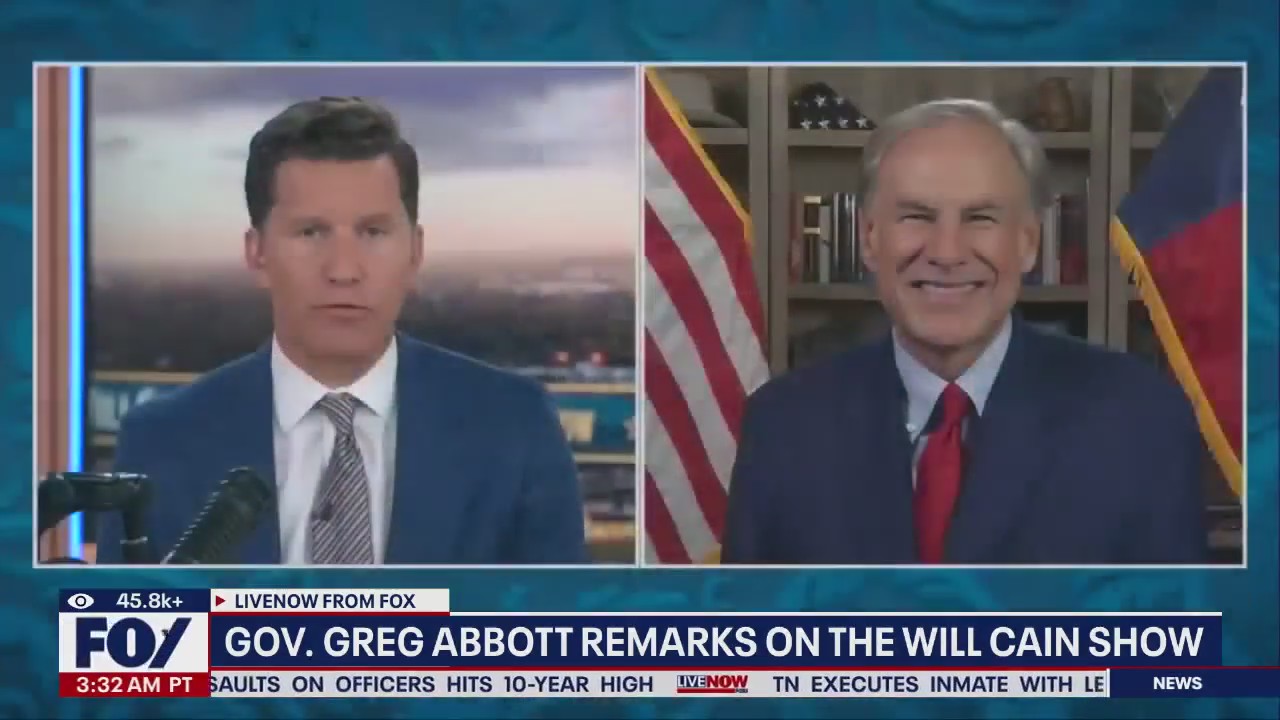 Gov. Greg Abbot remarks on Will Cain show