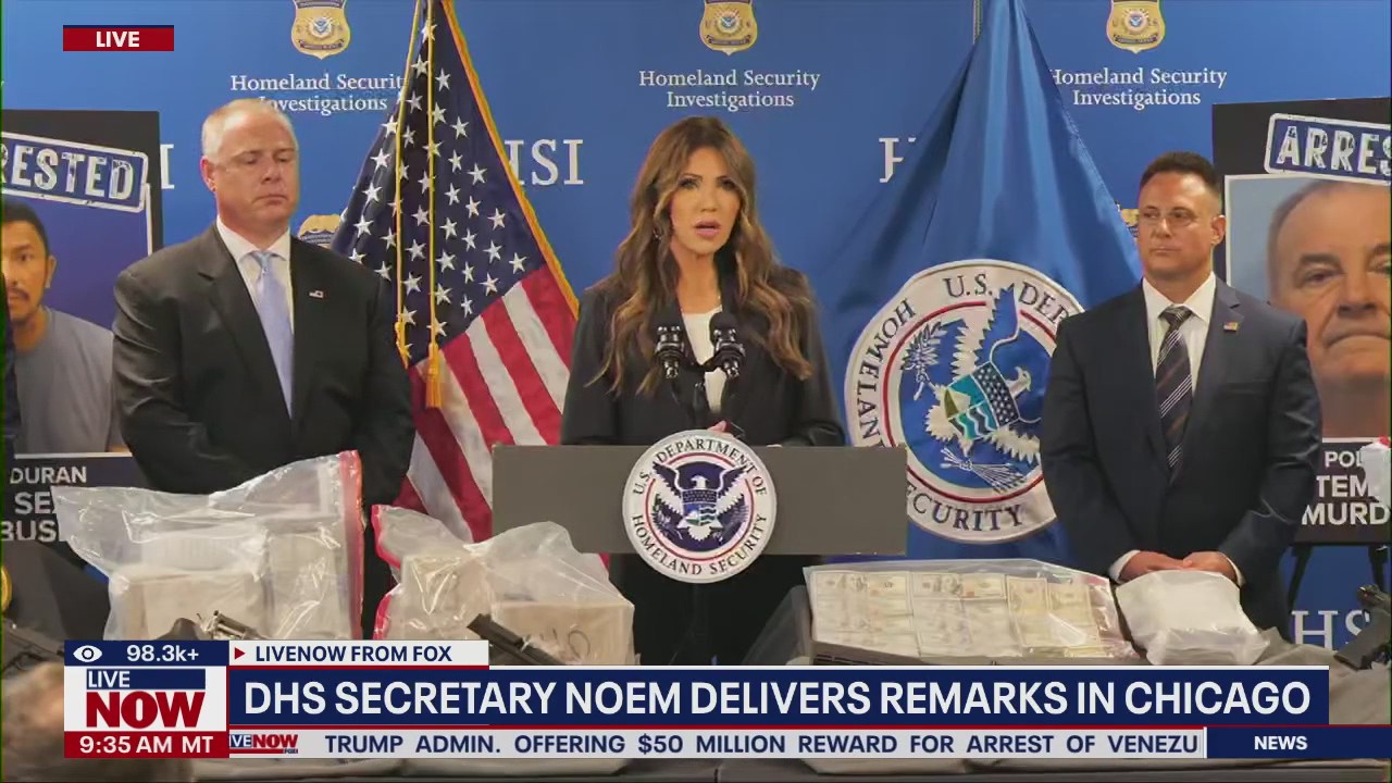 DHS Sec. Noem on crackdown of migrants