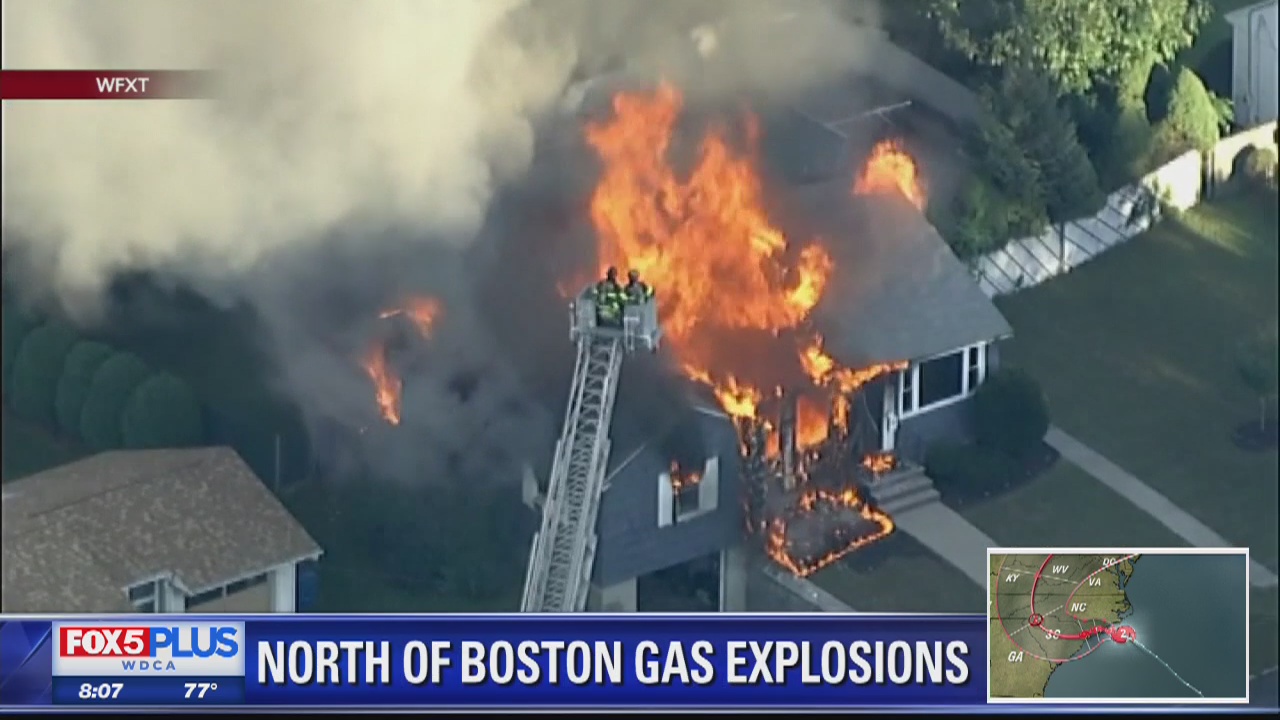 Panicked neighborhoods evacuate as gas blasts destroy homes in Massachusetts