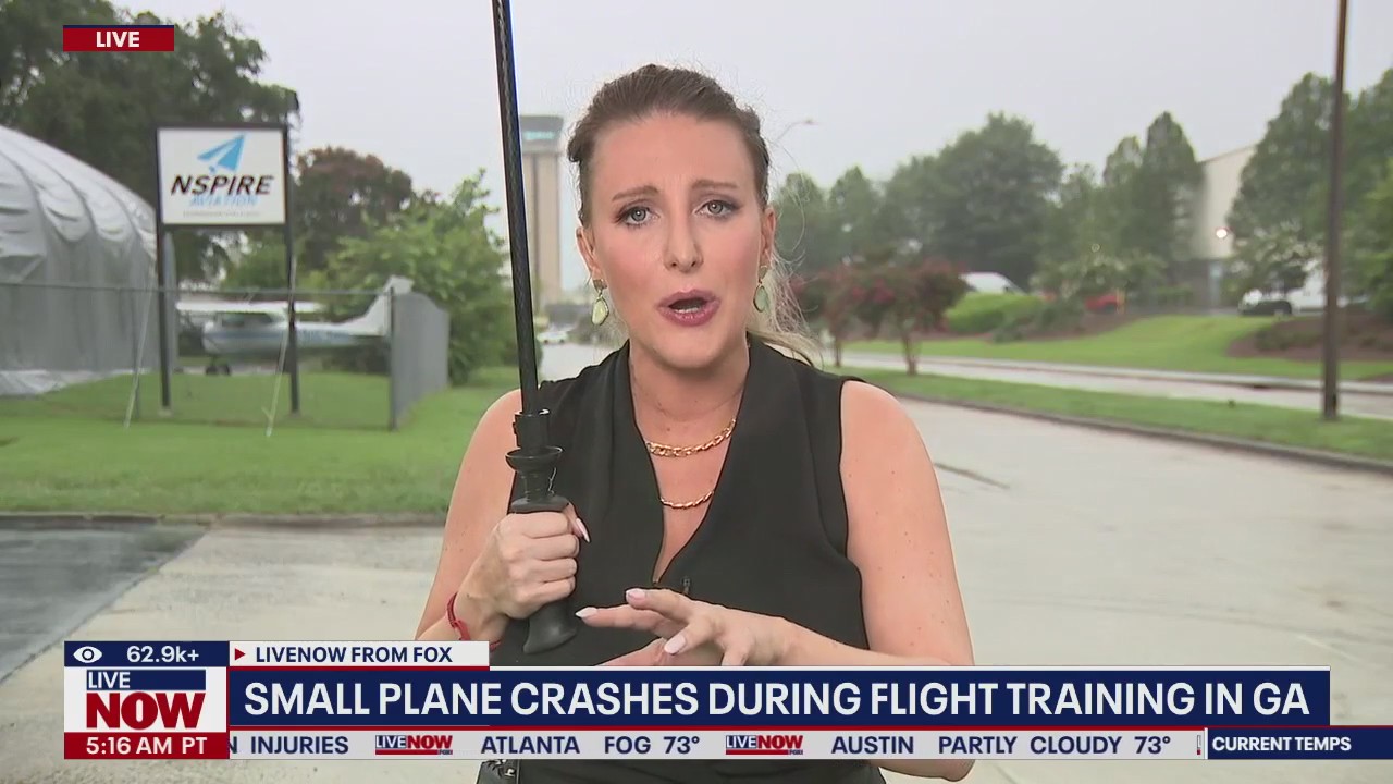 Small plane crashes during flight training in GA