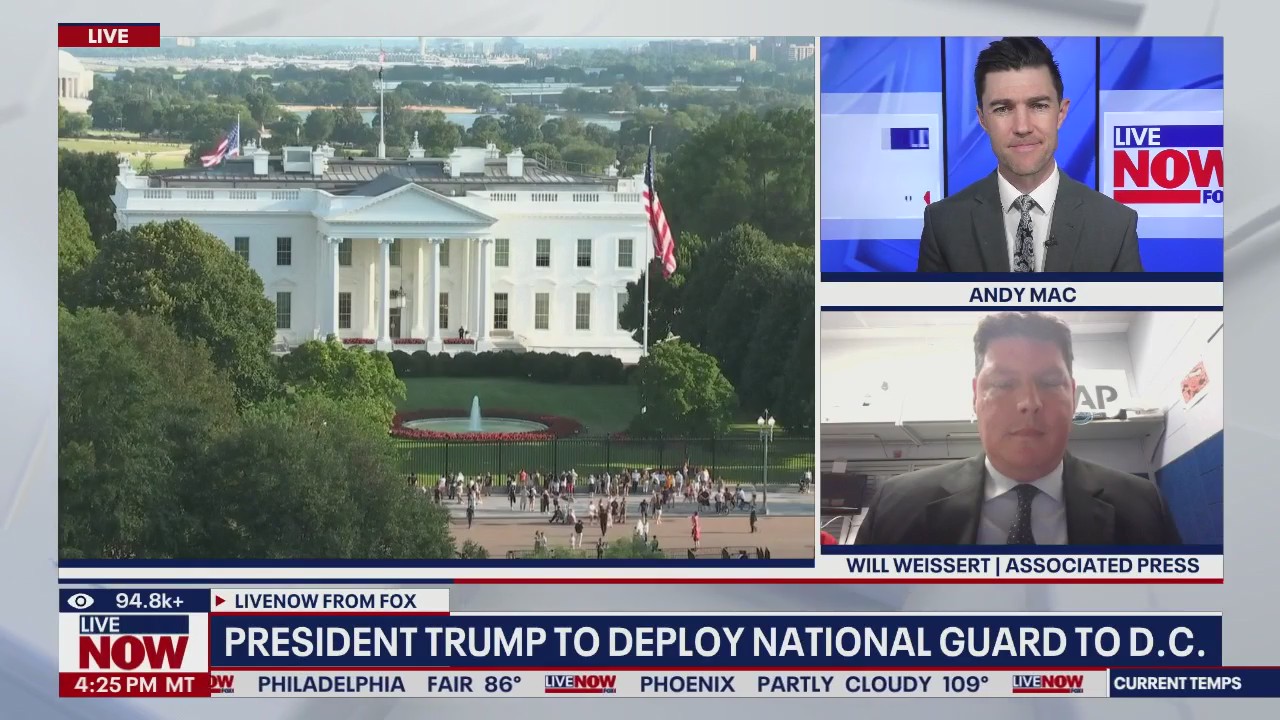 Trump vows to fight crime in D.C., deploys Nat'l Guard