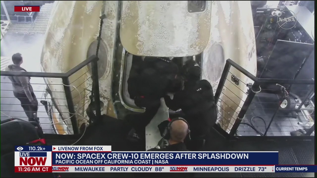 SpaceX Crew-10 returns to earth