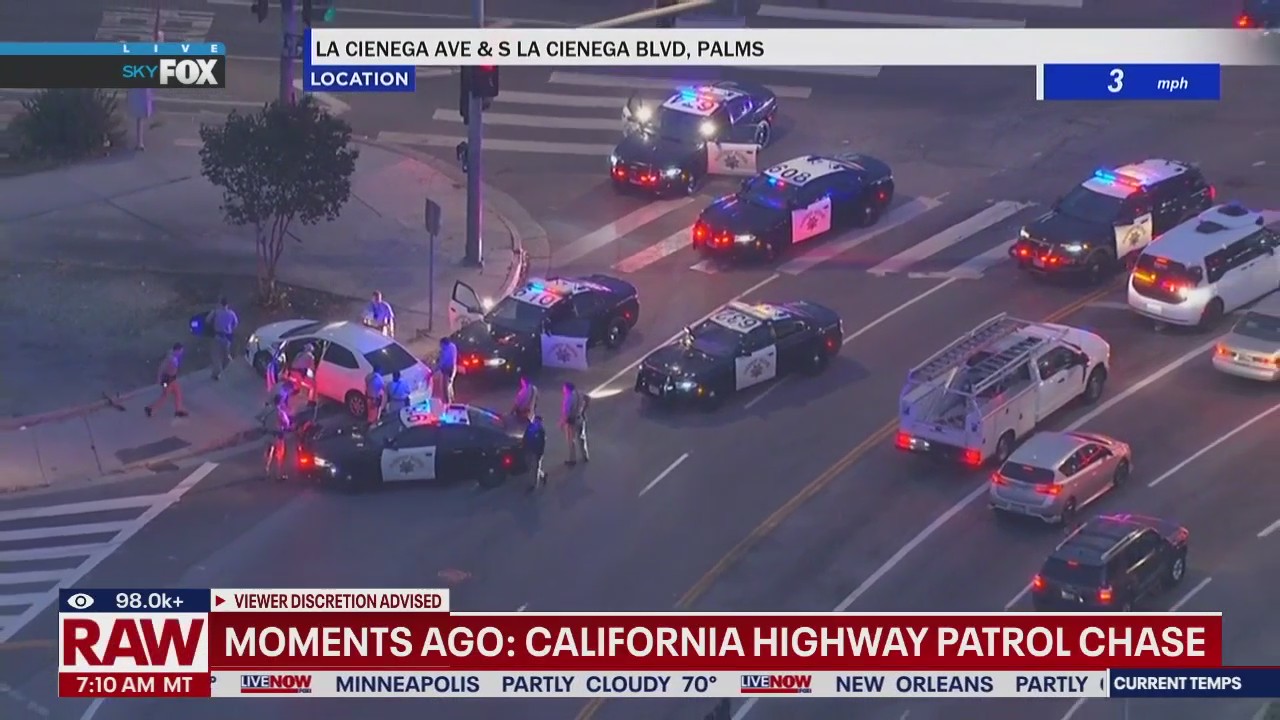 CHP patrol chase