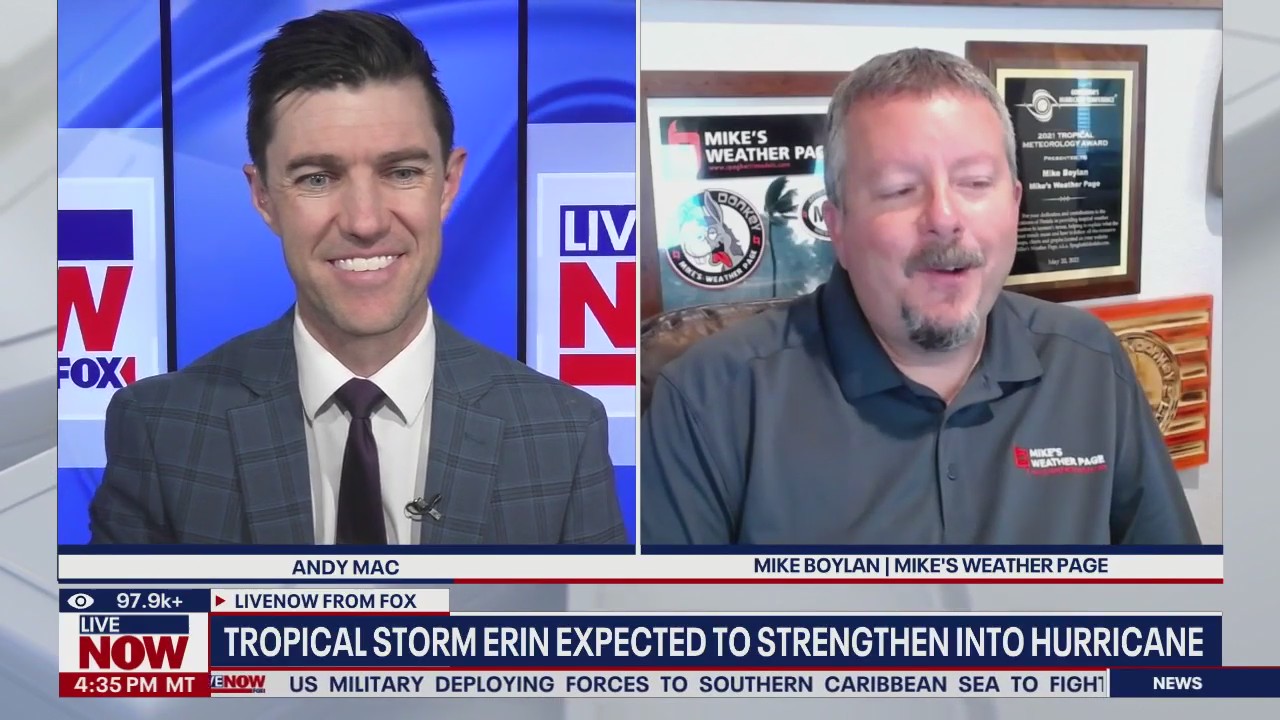 Tropical Storm Erin comes closer to being a hurricane