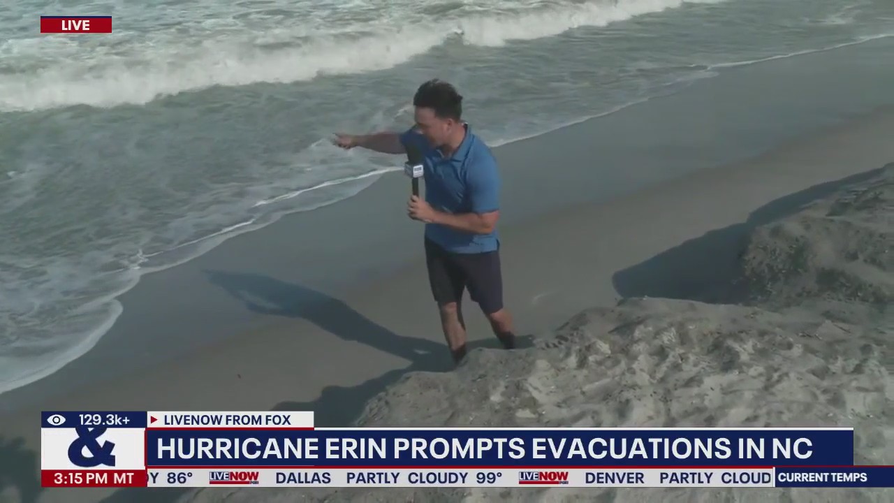 HURRICANE ERIN: Carolina Outer Banks evacuated