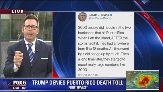 Trump rejects official Puerto Rico hurricane death toll