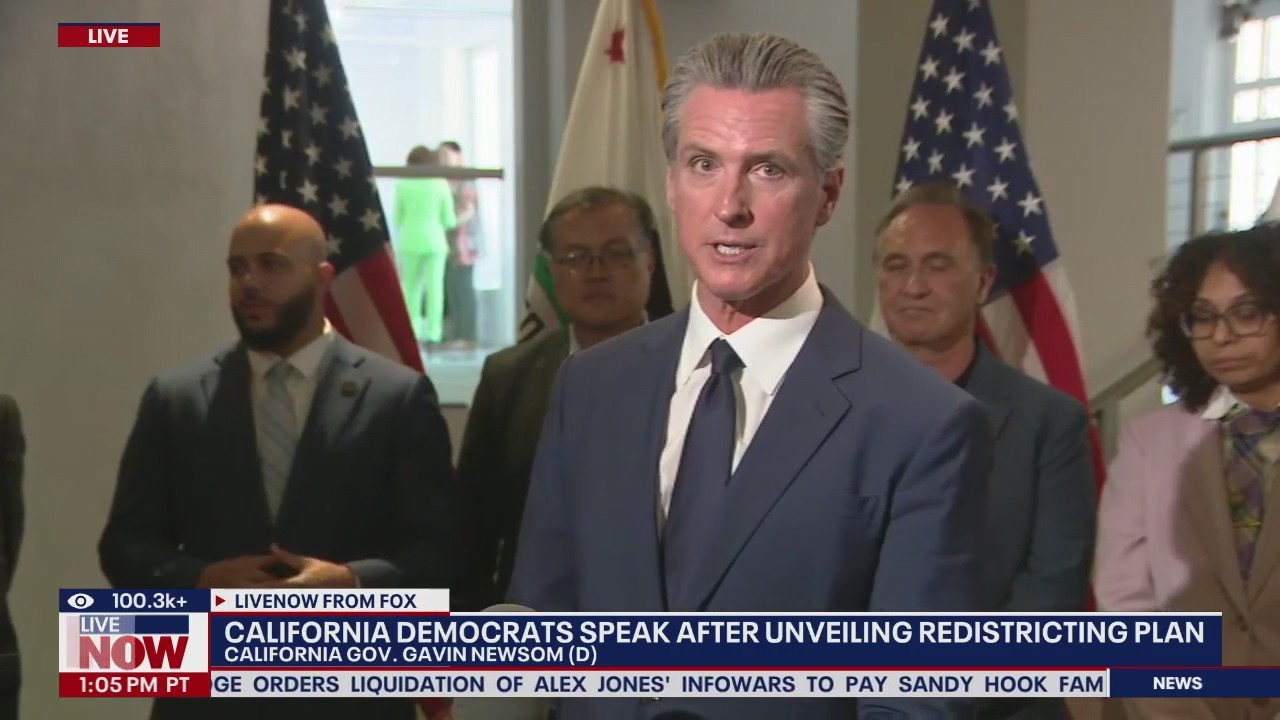 CA Gov. Newsom unveils redistricting plan