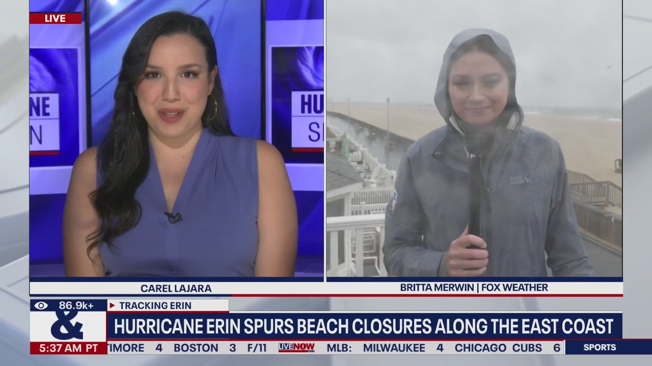 Hurricane Erin spurs beach closures