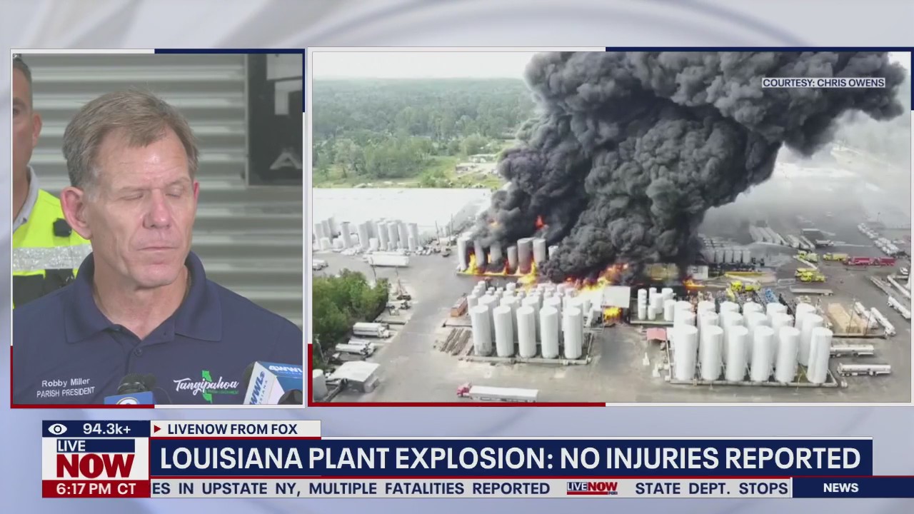 Louisiana plant explosion prompts evacuations