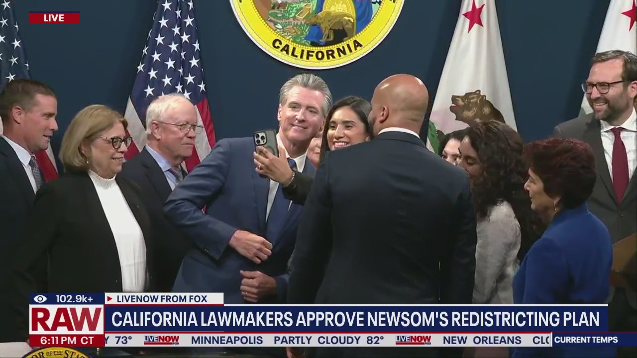 Newsom, CA lawmakers pass redistricting plan package