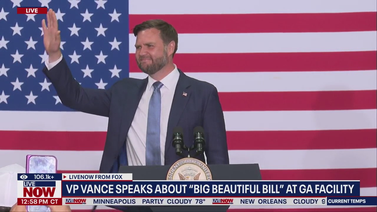 Vance speaks about "Big, Beautiful Bill" in Georgia