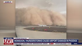 Delays & Damage: Dust storm hits airport in Phoenix
