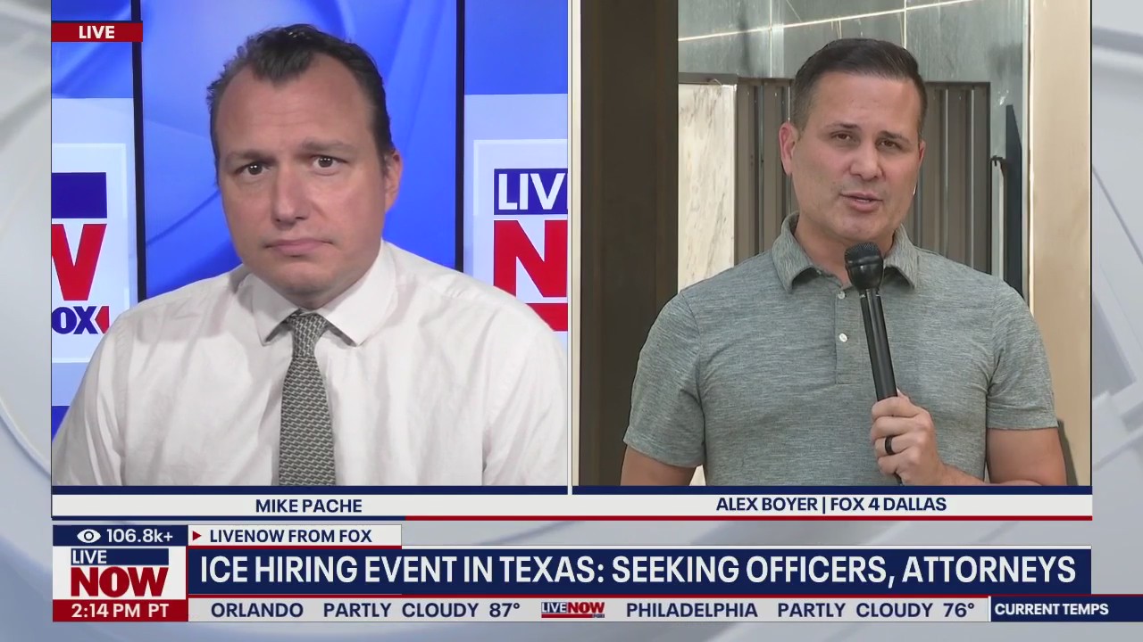 ICE holds hiring event in Arlington, TX