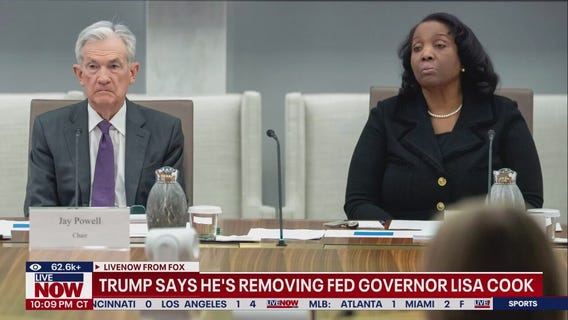 Trump says he's removing Fed Governor Lisa Cook