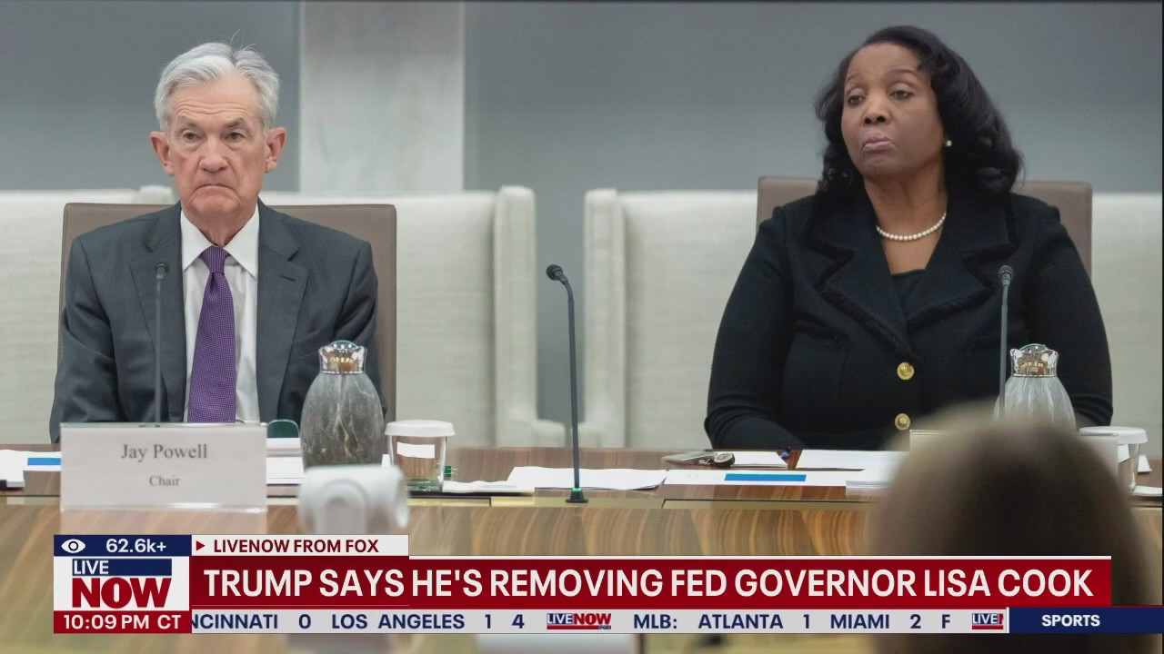 Trump says he's removing Fed Governor Lisa Cook