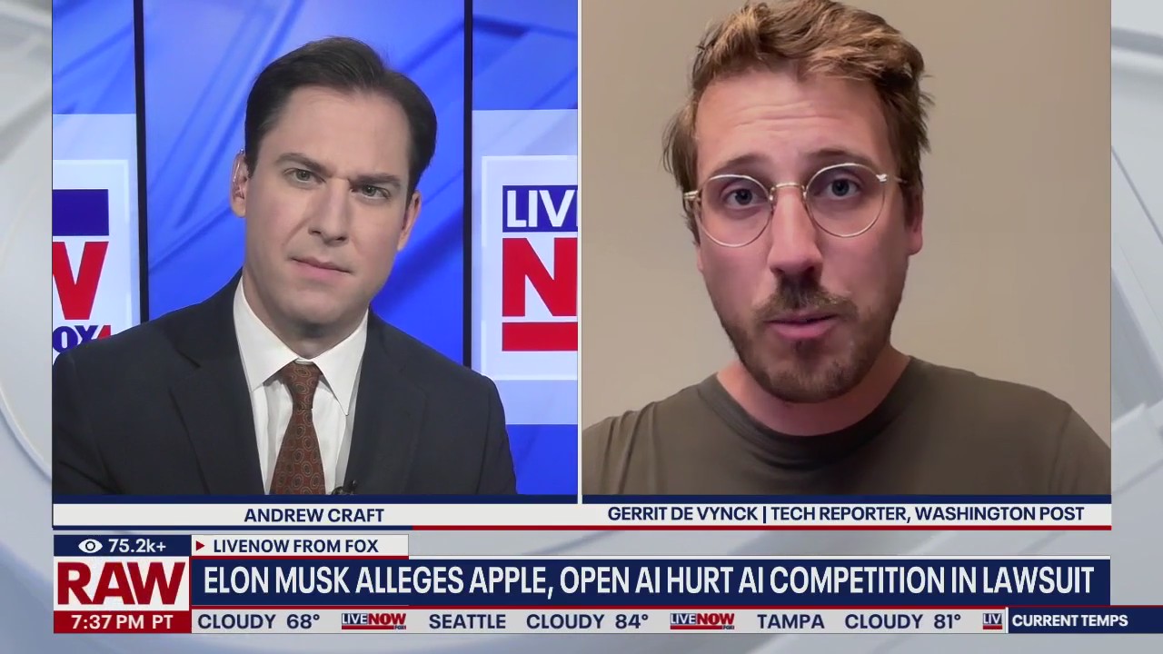 Elon Musk sues Apple, OpenAI over AI competition